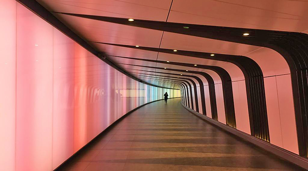 pedestrian subway London, UK