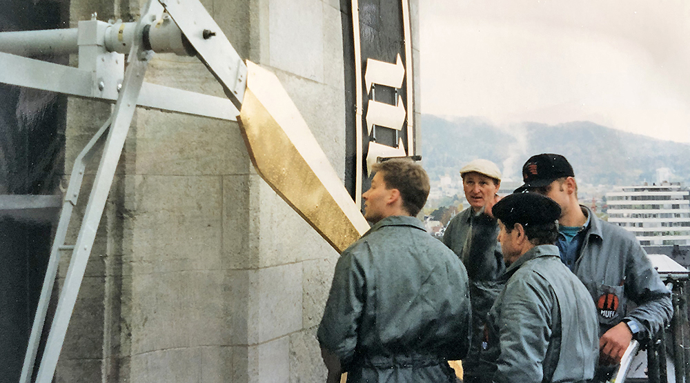 Zeigermontage St. Peter Zürich 1996